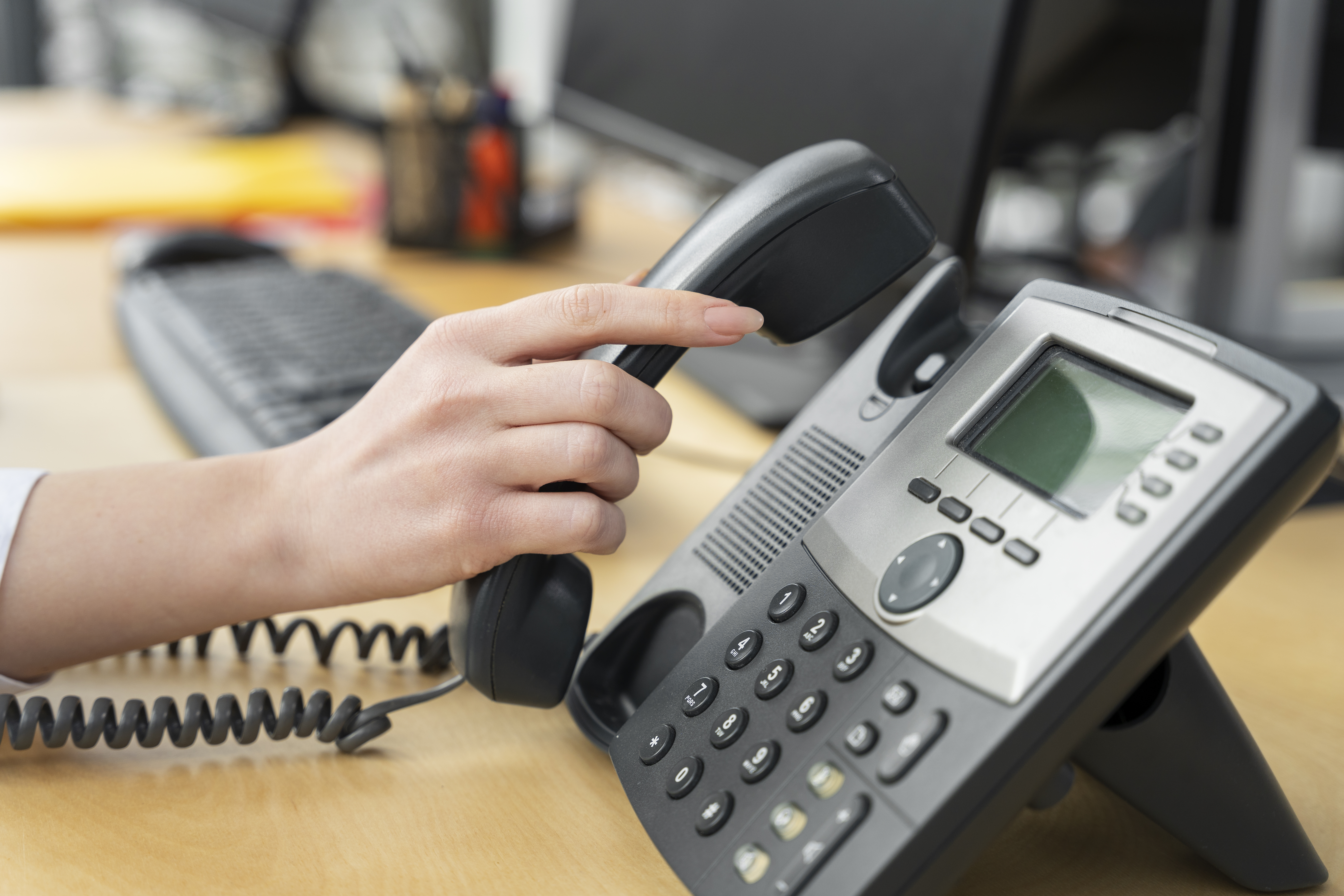 Call center support phone